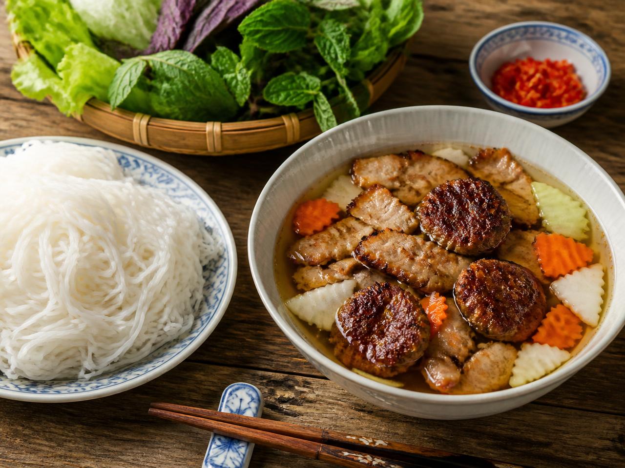 Người Hà Nội ăn bún chả như thế nào?